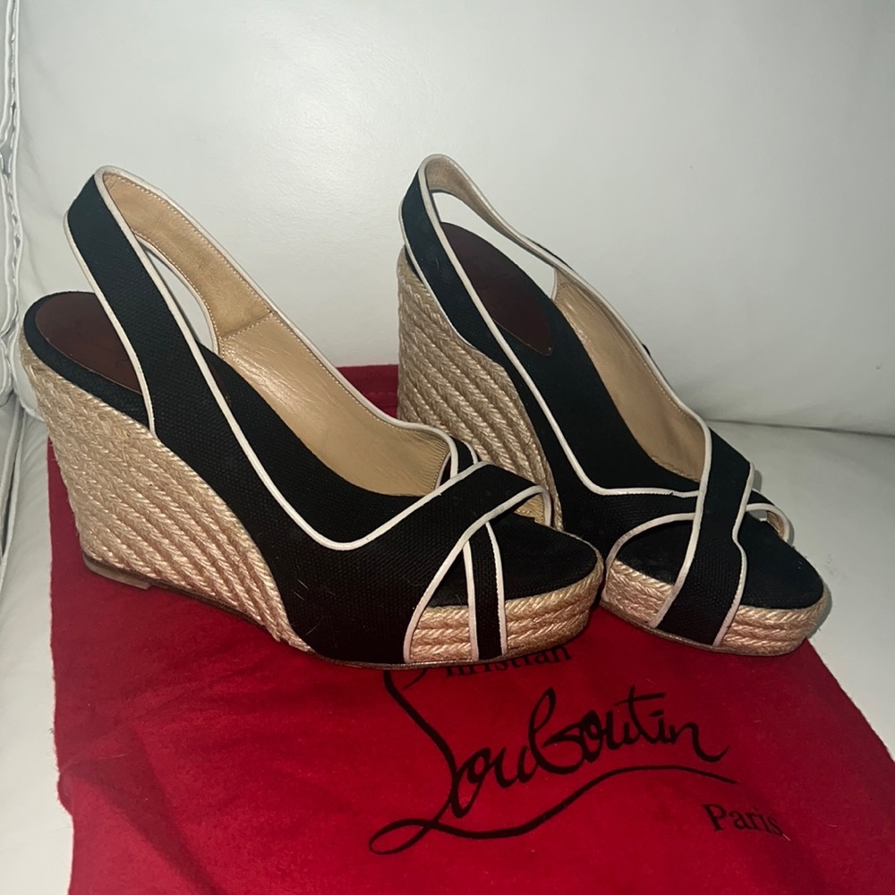 Authentic Christian Louboutin espadrilles